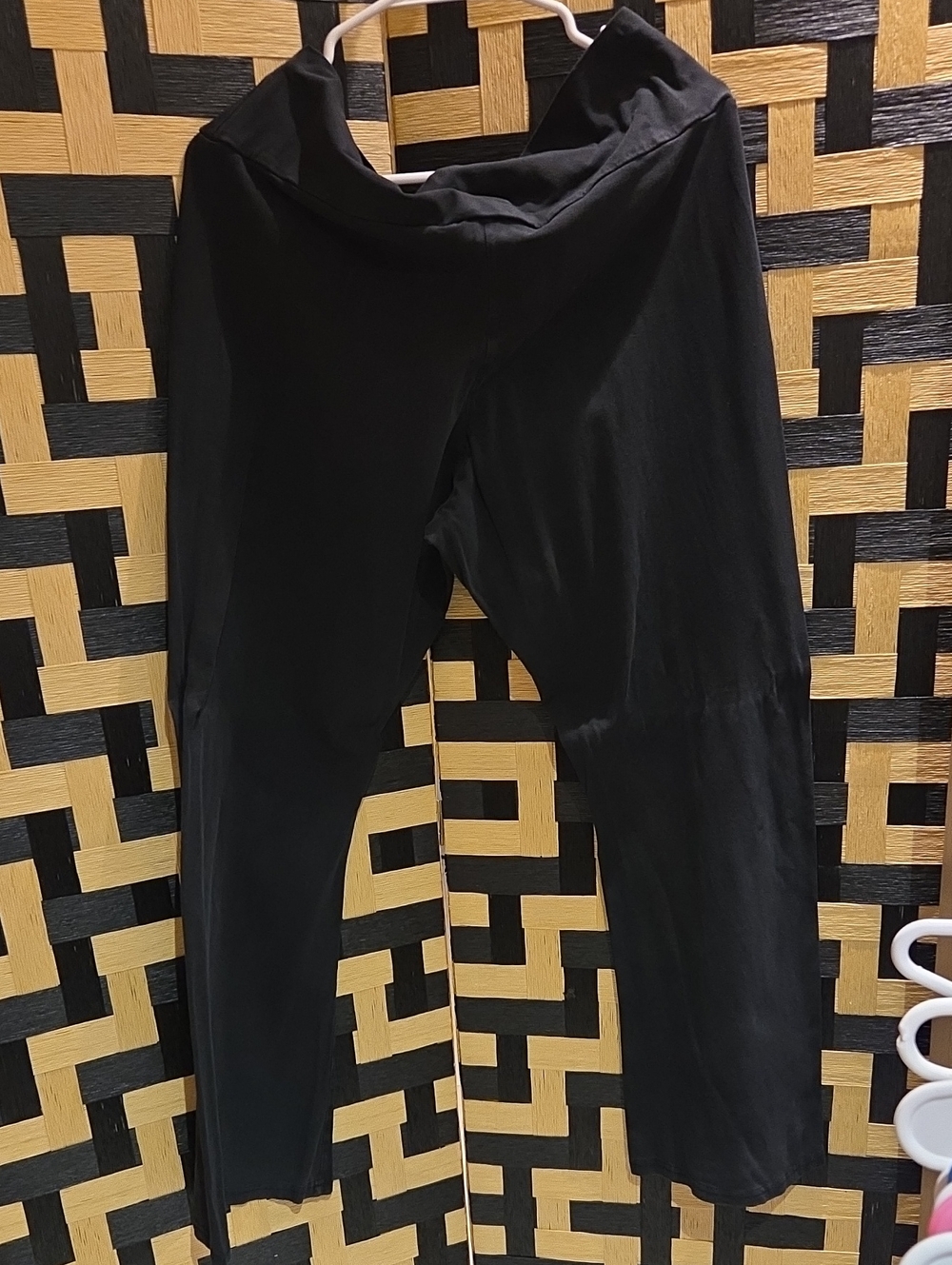 Women’s Black Jogger Pants - Foldover Waist